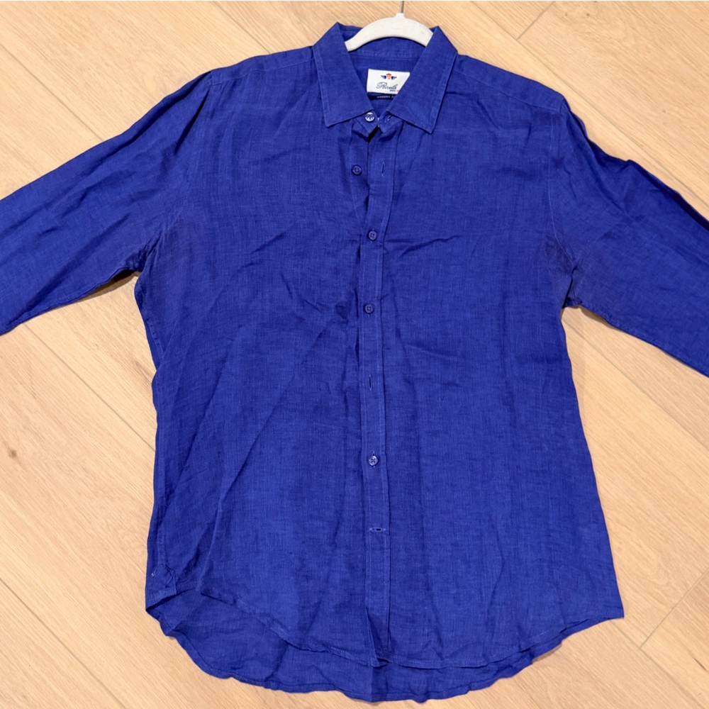 Blue Button-Up Shirt